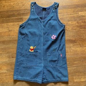 VTG Disney Winnie The Pooh Short Overalls